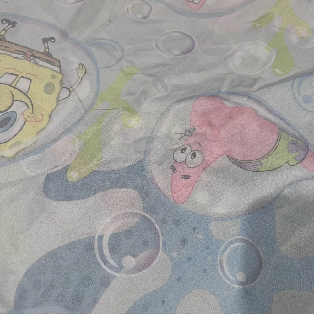 Nickelodeon SpongeBob SquarePants 2011 twin size flat sheet bubble hem